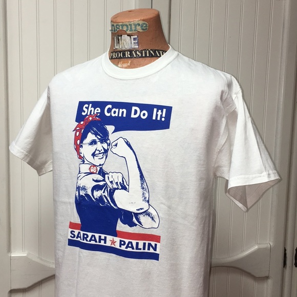 NOS 2008 Sarah Palin Presidential Campaign Shirt - Picture 2 of 10